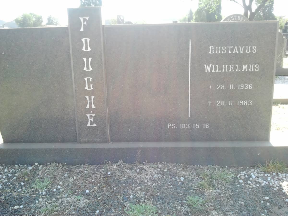 FOUCHÉ Gustavus Wilhelmus 1936-1983