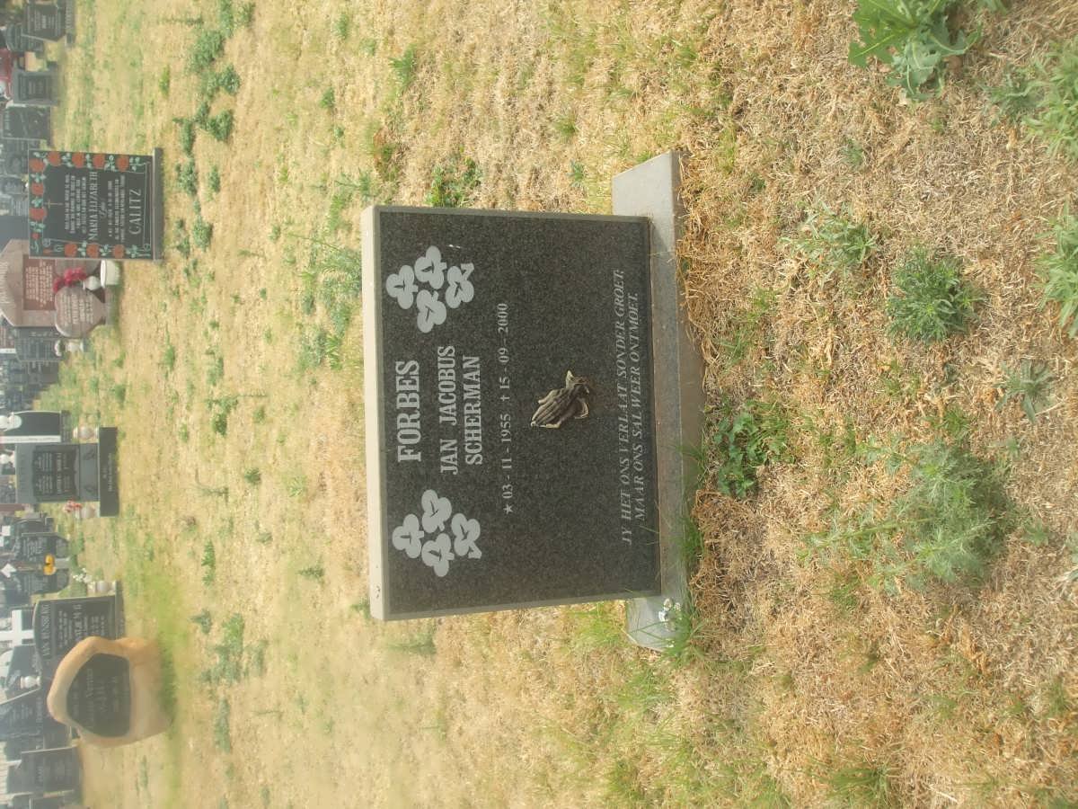 FORBES Jan Jacobus Sherman 1955-2000