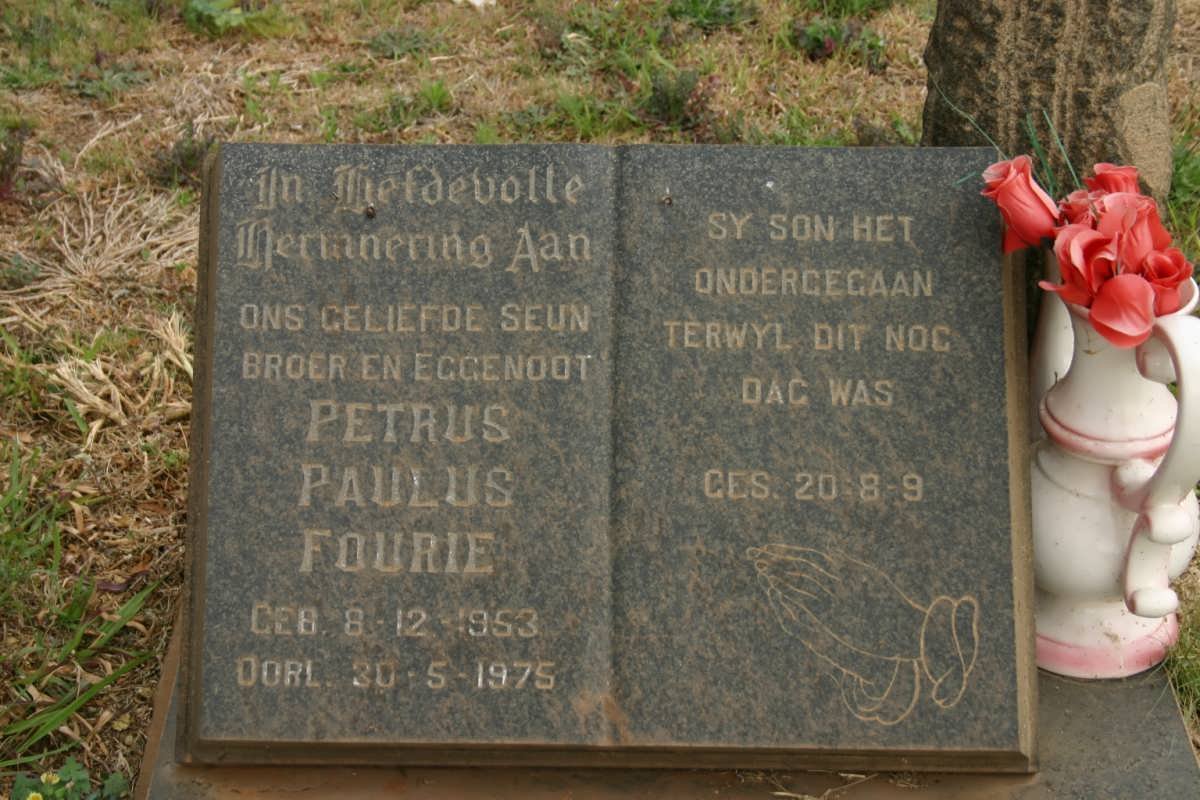 FOURIE Petrus Paulus 1953-1975