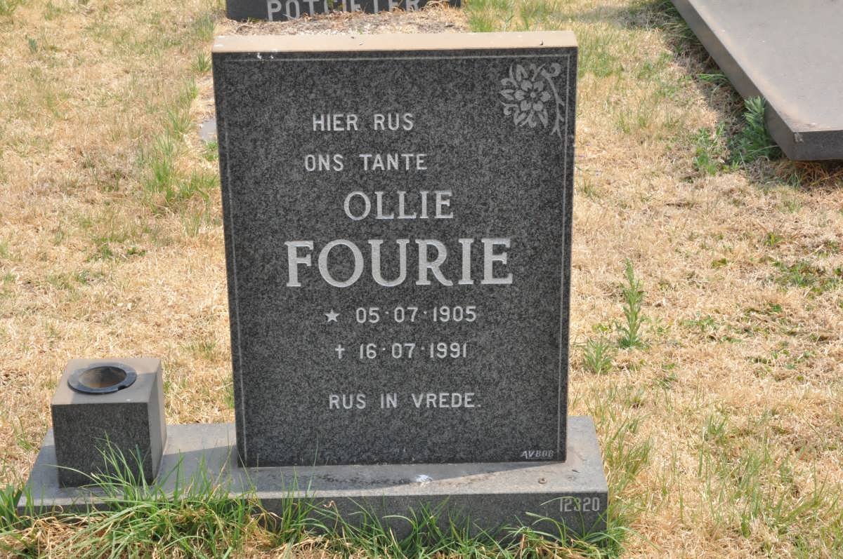 FOURIE Ollie 1905-1991