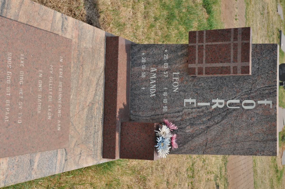 FOURIE Leon 1957-1990 &amp; Amanda 1958-