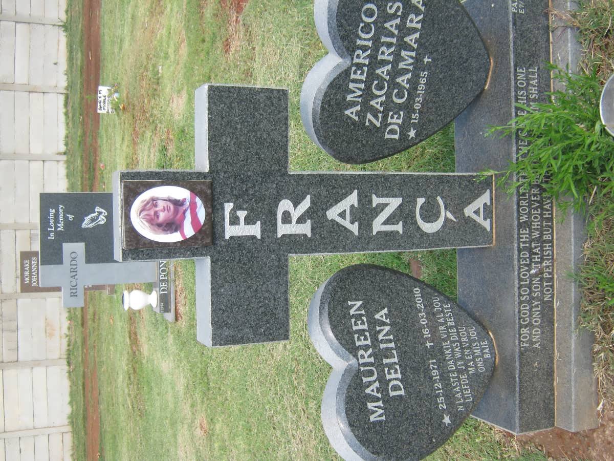 FRANCA Americo Zacarias De Camara 1965- Maureen Delina 1971-2010