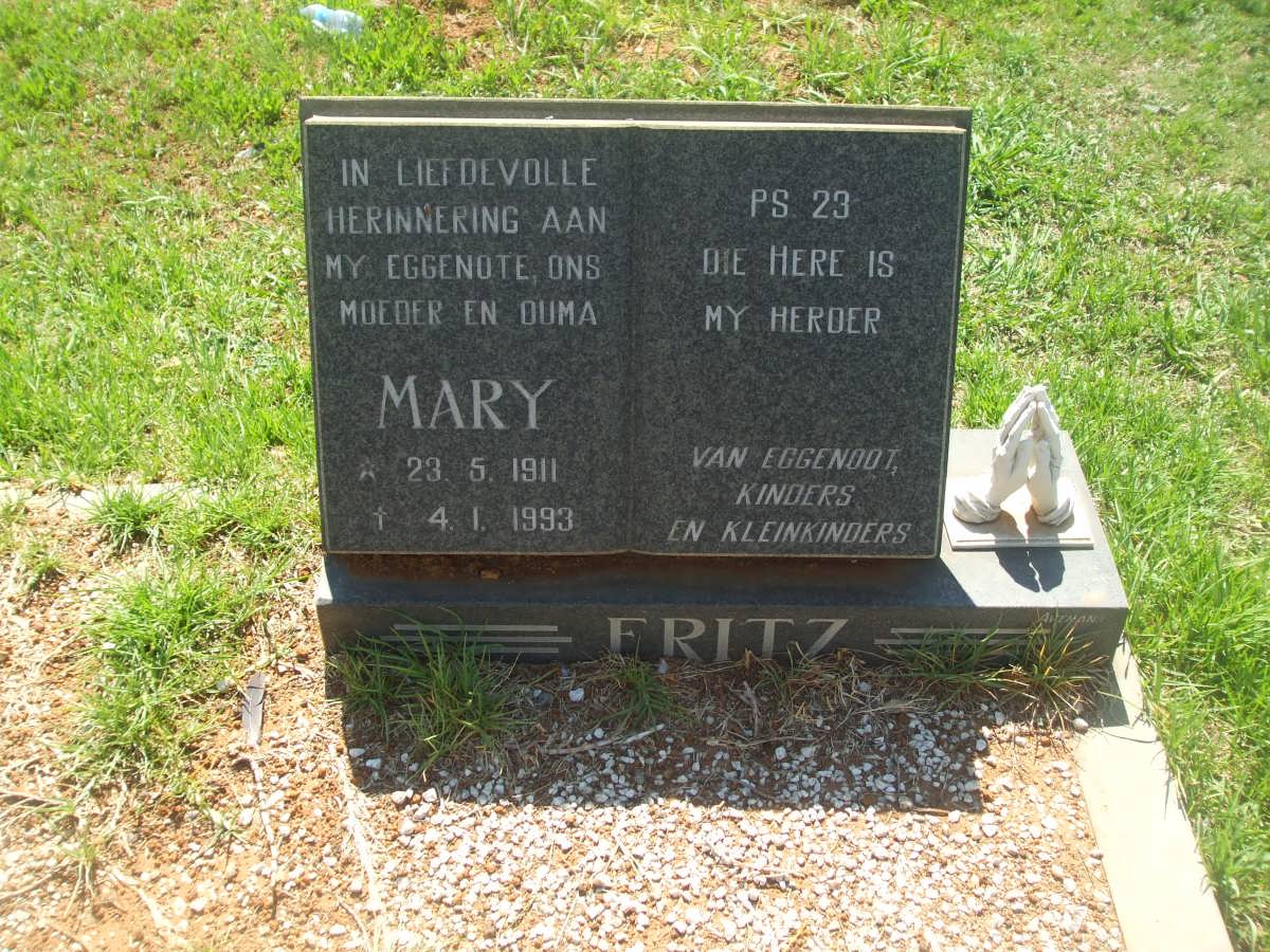 FRITZ Mary 1911-1993