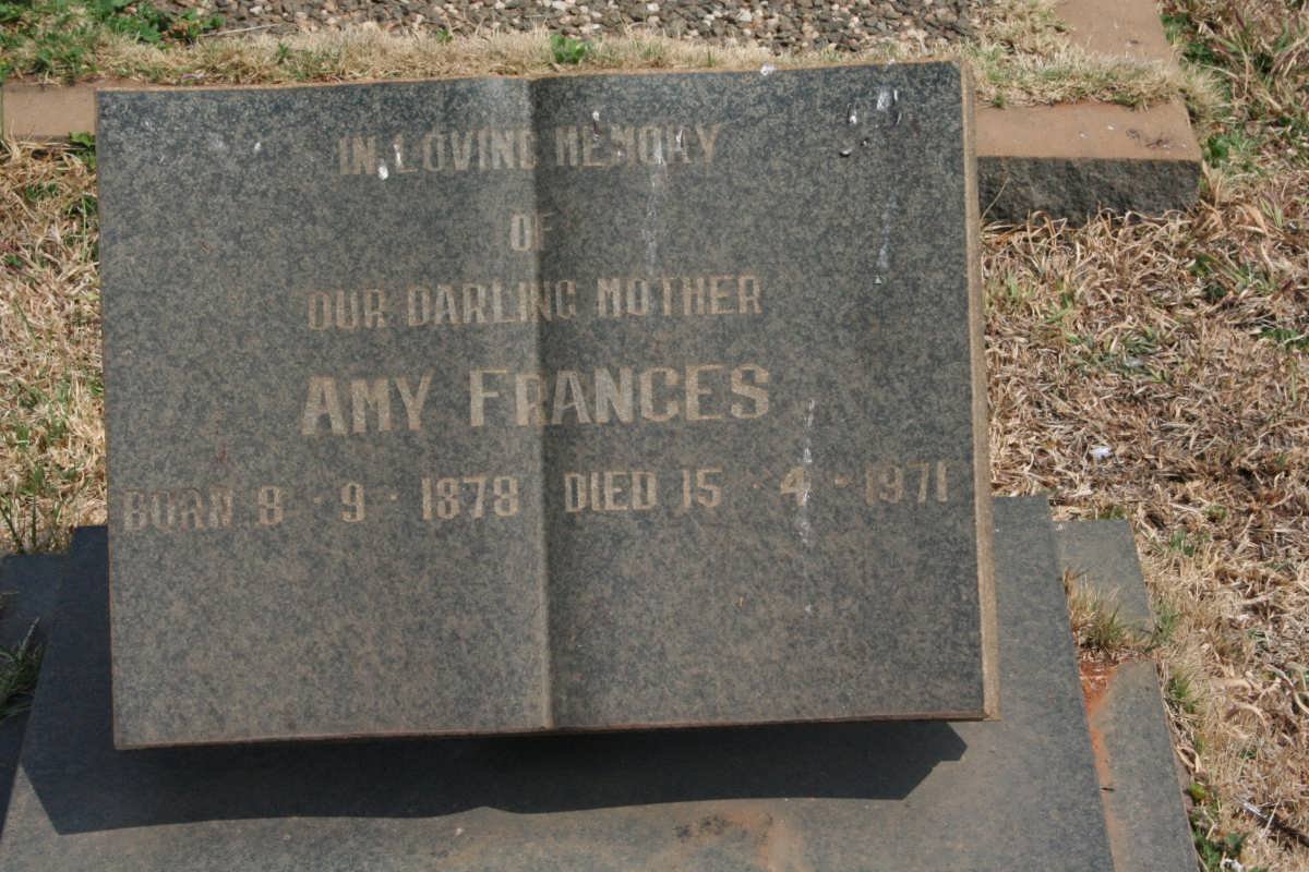 FRANCES Amy 1878-1971