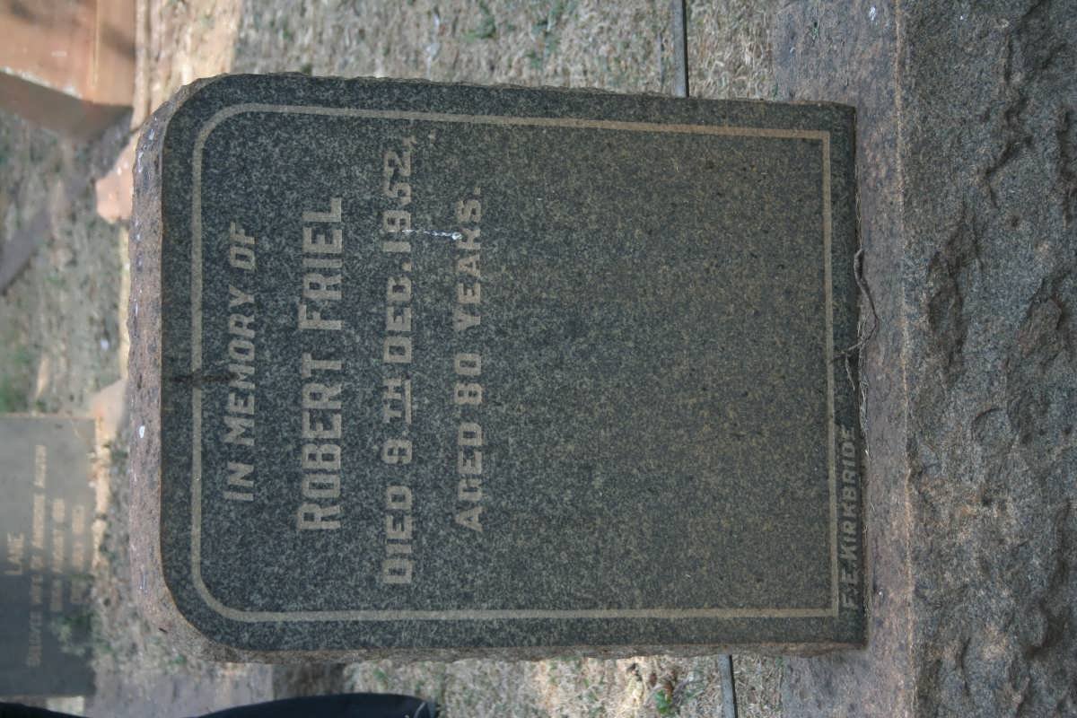 FRIEL Robert -1952