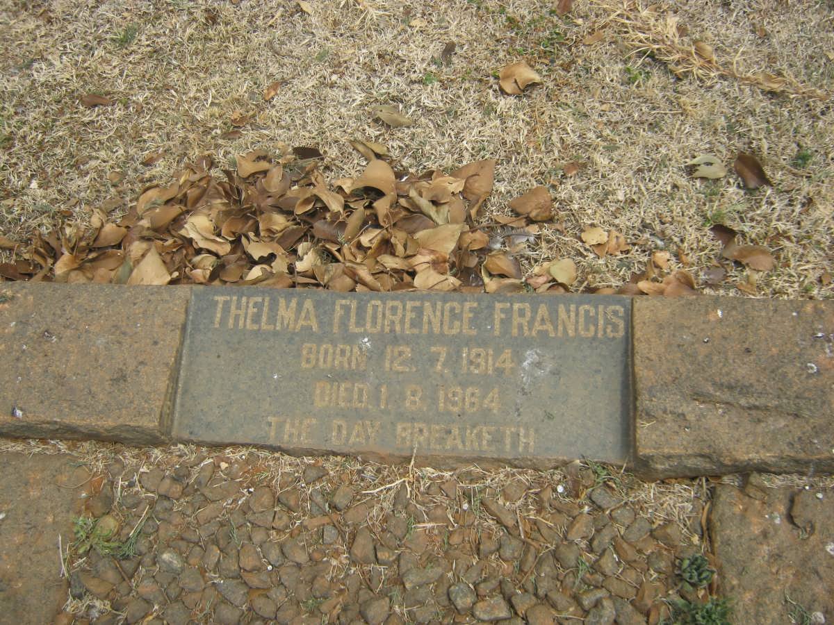 FRANCIS Thelma Florence 1914-1964