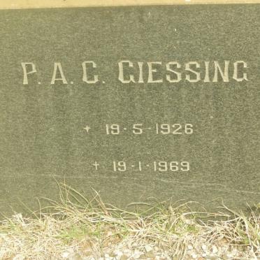 GIESSING P.A.C. 1926-1969
