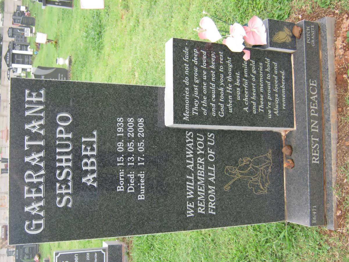 GAERATANE Seshupo Abel 1938-2008