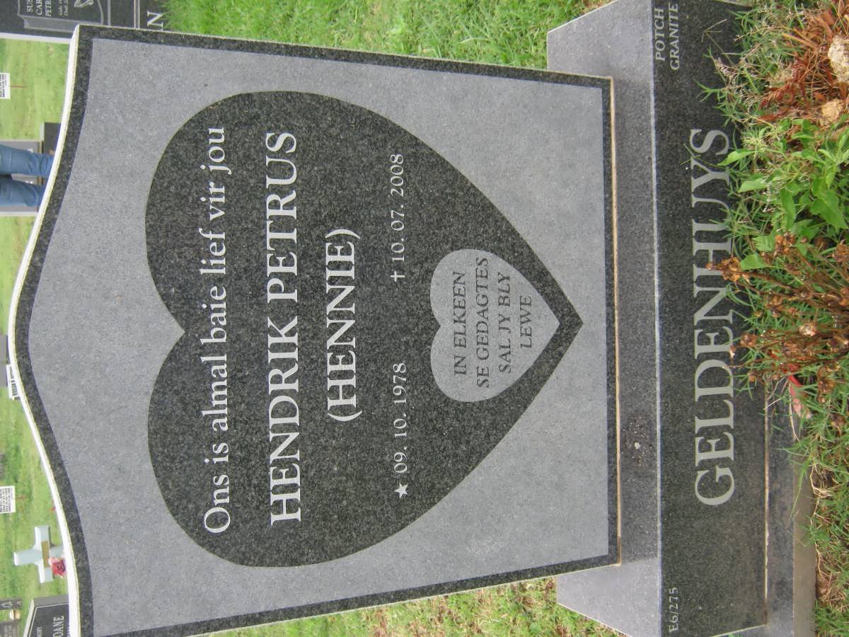 GELDENHUYS Hendrik Petrus 1978-2008