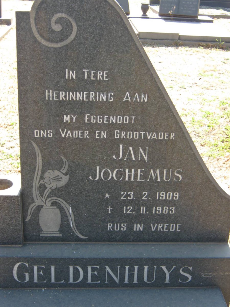 GELDENHUYS Jan Jochemus 1909-1983