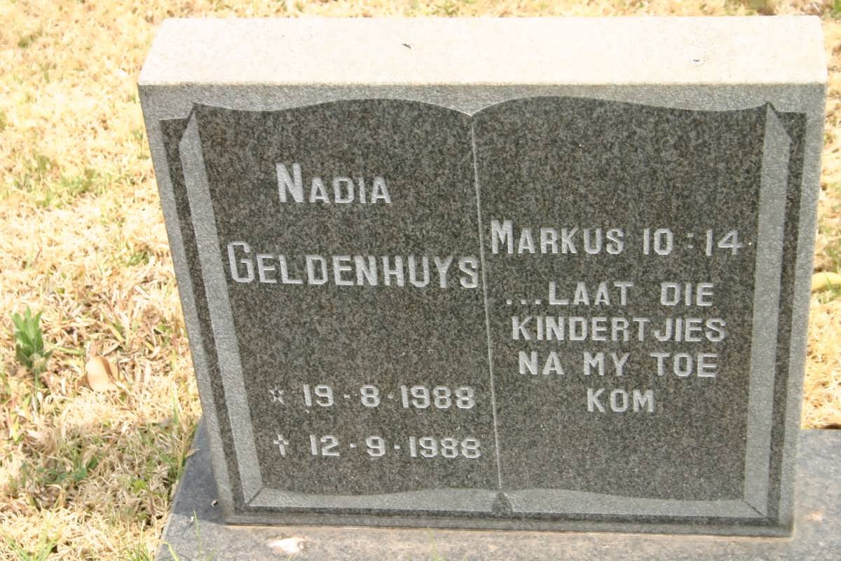 GELDENHUYS Nadia 1988-1988
