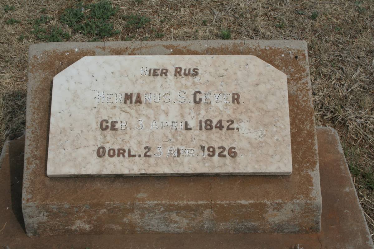 GEYER Hermanus S. 1842-1926