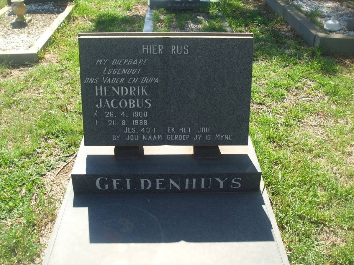 GELDENHUYS Hendrik Jacobus 1908-1988