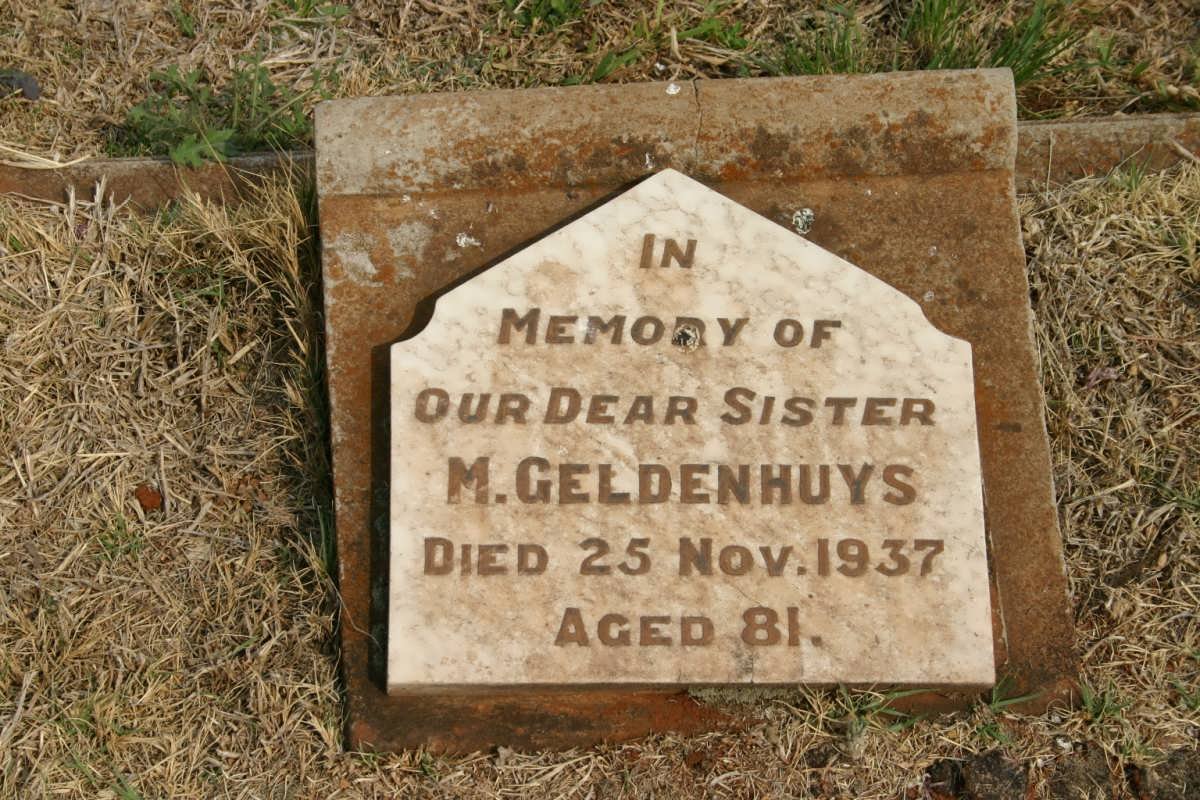 GELDENHUYS M. -1937