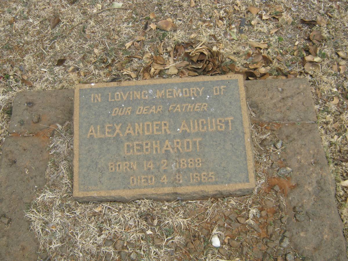 GEBHARDT Alexander August 1888-1965
