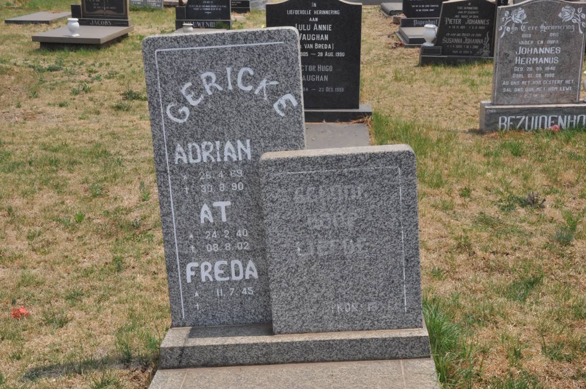 GERECKE At 1940-1990 &amp; Freda 1945 - :: GERICKE Adrian 1969-1990