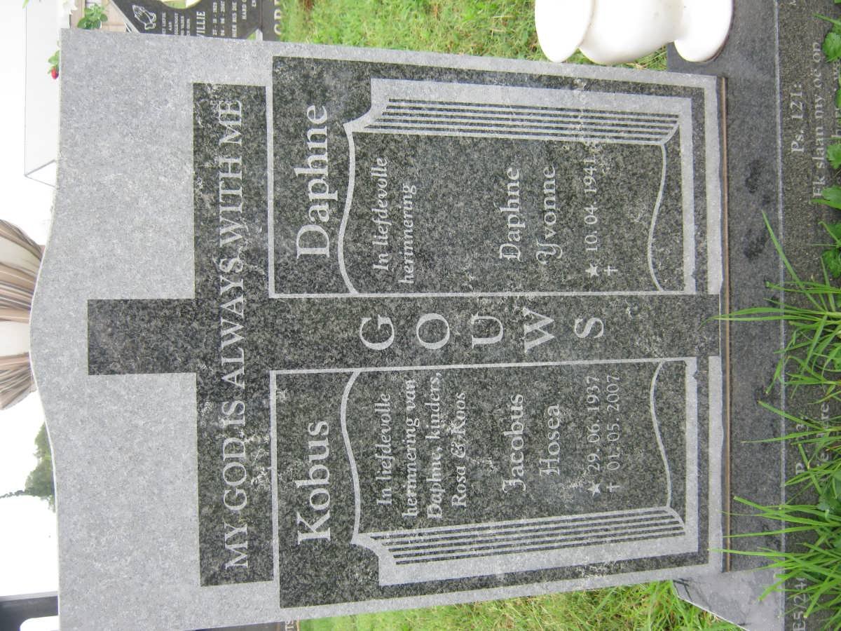 GOUWS Jacobus Hosea 1937-2007 &amp; Daphne Yvonne 1941-