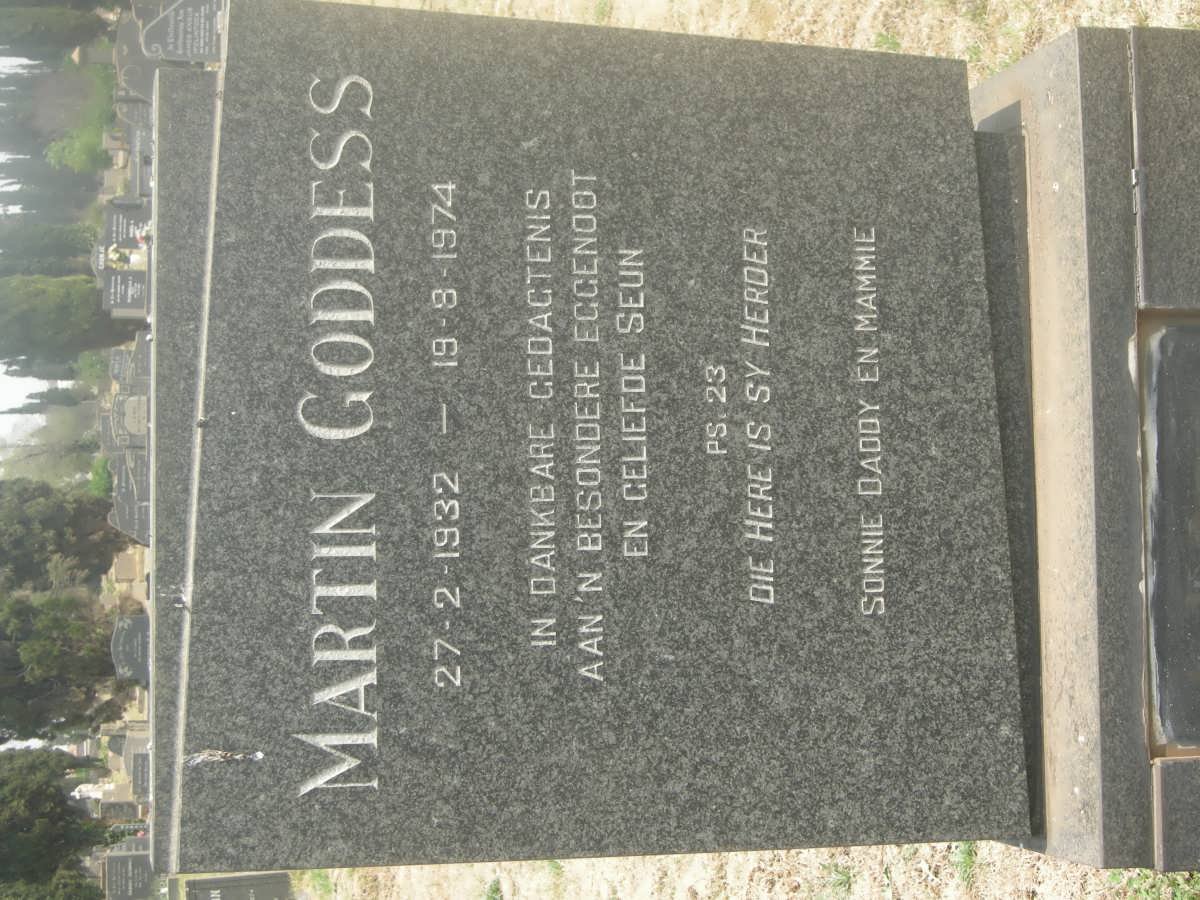 GODDESS Martin 1932-1974