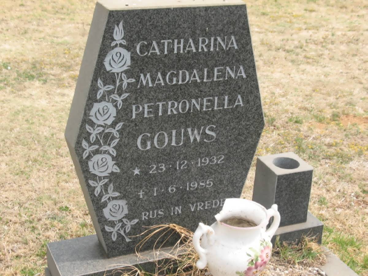 GOUWS Catharina Magdalena Petronella 1932-1985