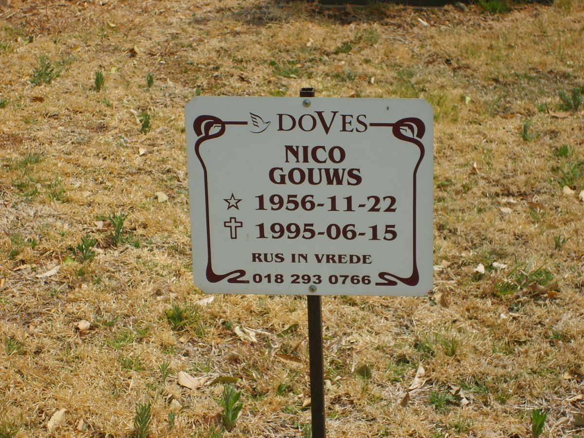 GOUWS Nico 1956-1995