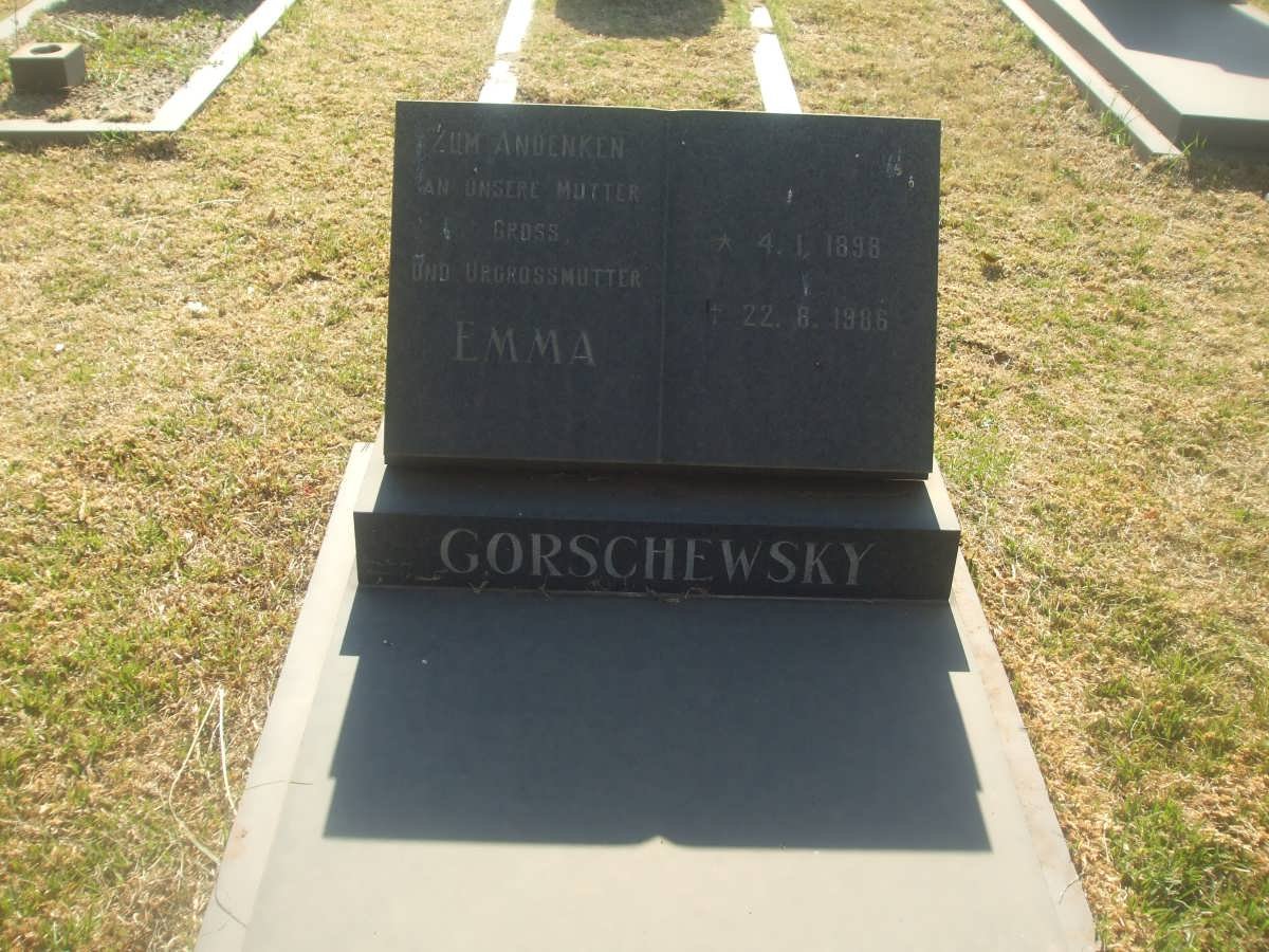 GORSCHEWSKY Emma 1898-1986