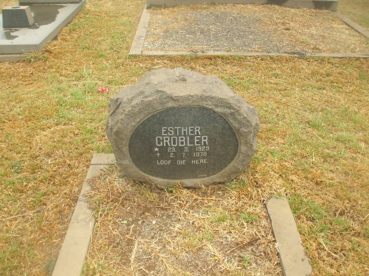 GROBLER Esther 1929-1978