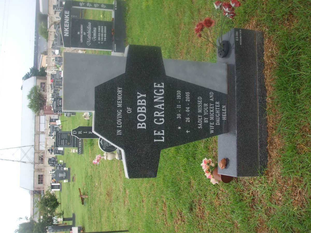 GRANGE Bobby, le 1930-2005