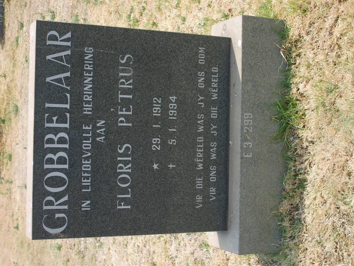 GROBBELAAR Floris Petrus 1912-1994