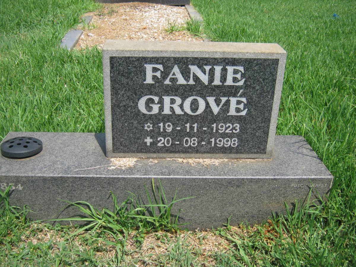 GROVÉ Fanie 1923-1998