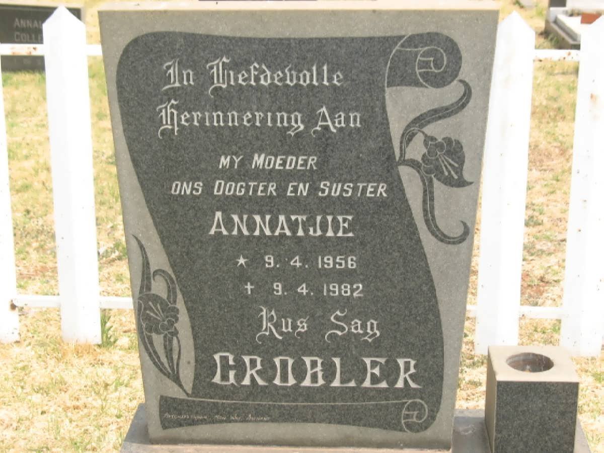 GROBLER Annatjie 1956-1982