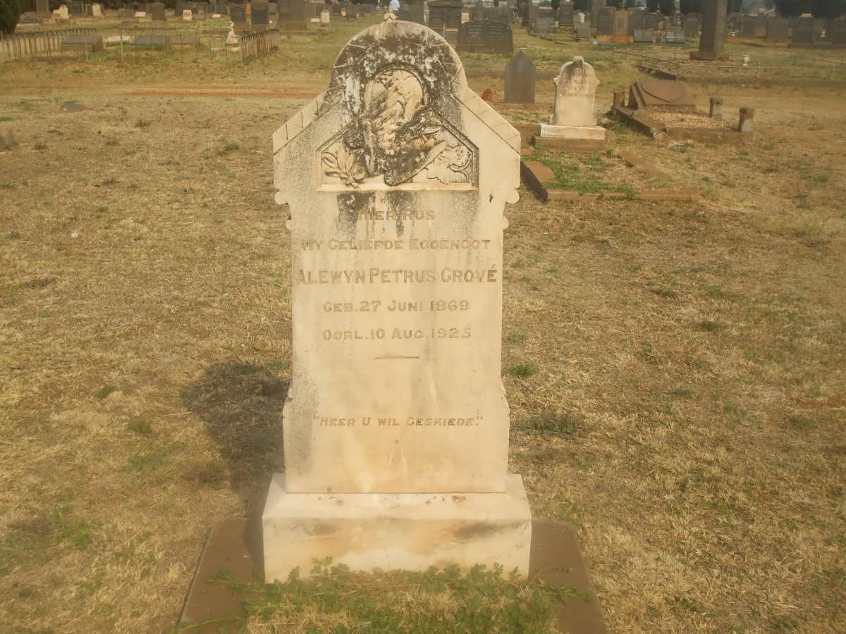 GROVÉ Alewyn Petrus 1869-1925