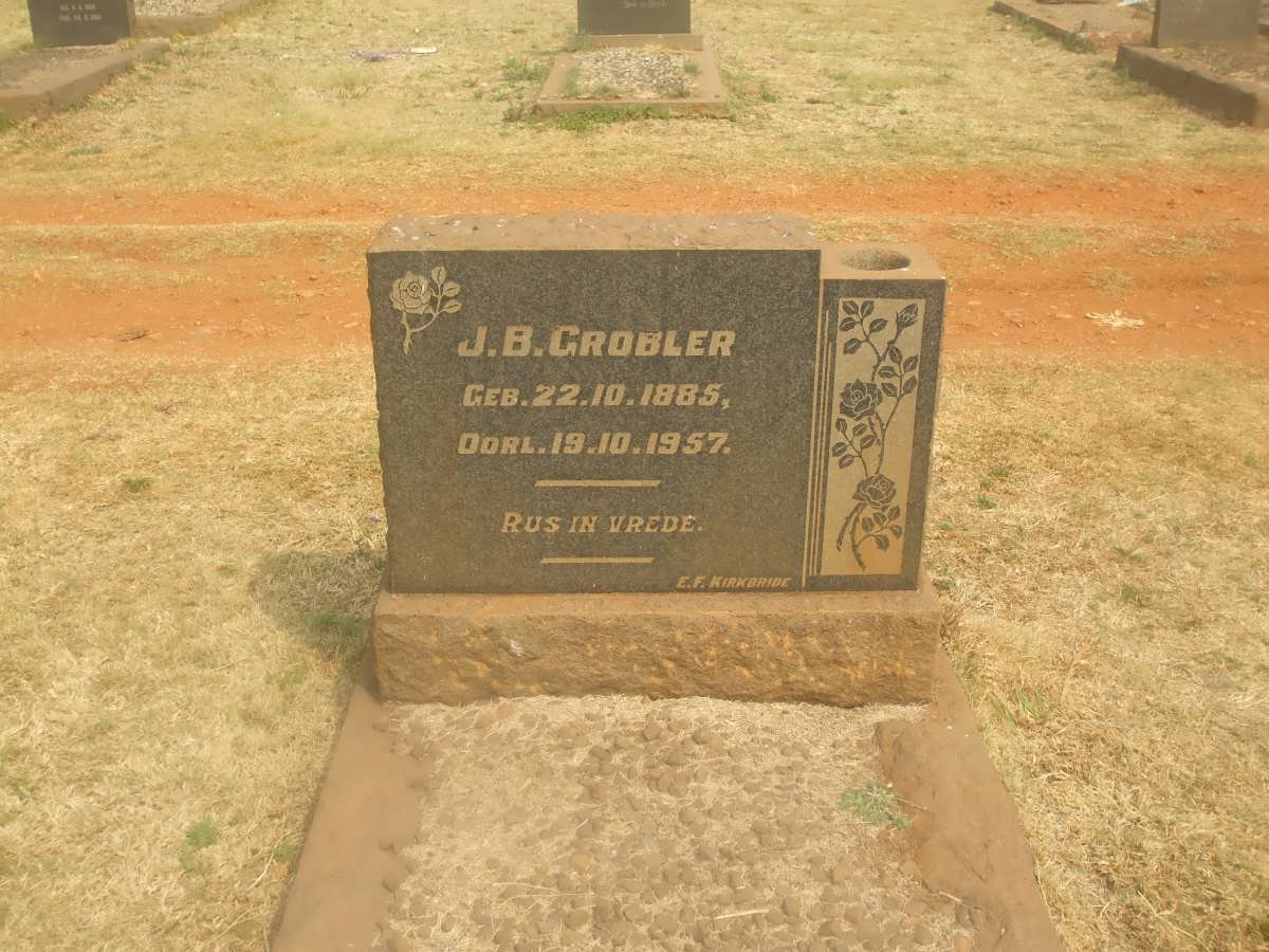 GROBLER J.B. 1885-1975