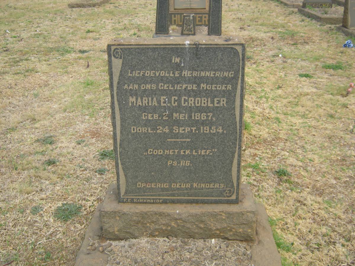 GROBLER Maria E.G. 1867-1954