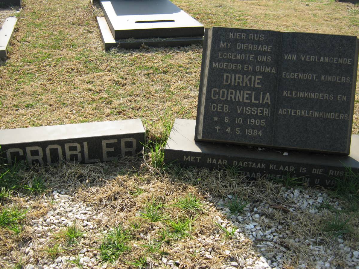 GROBLER Dirkie Cornelia nee VISSER 1905-1984