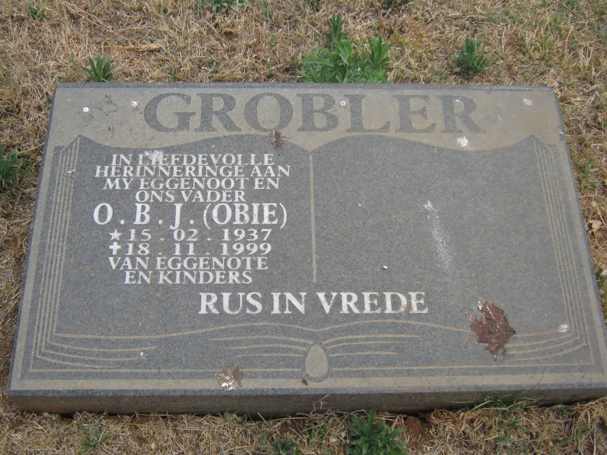 GROBLER O.B.J. 1937-1999