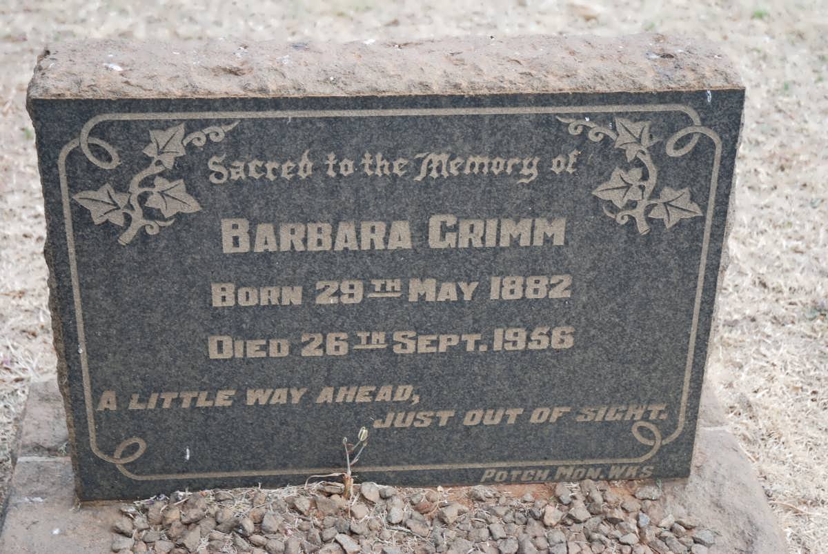 GRIMM Barbara 1882-1956