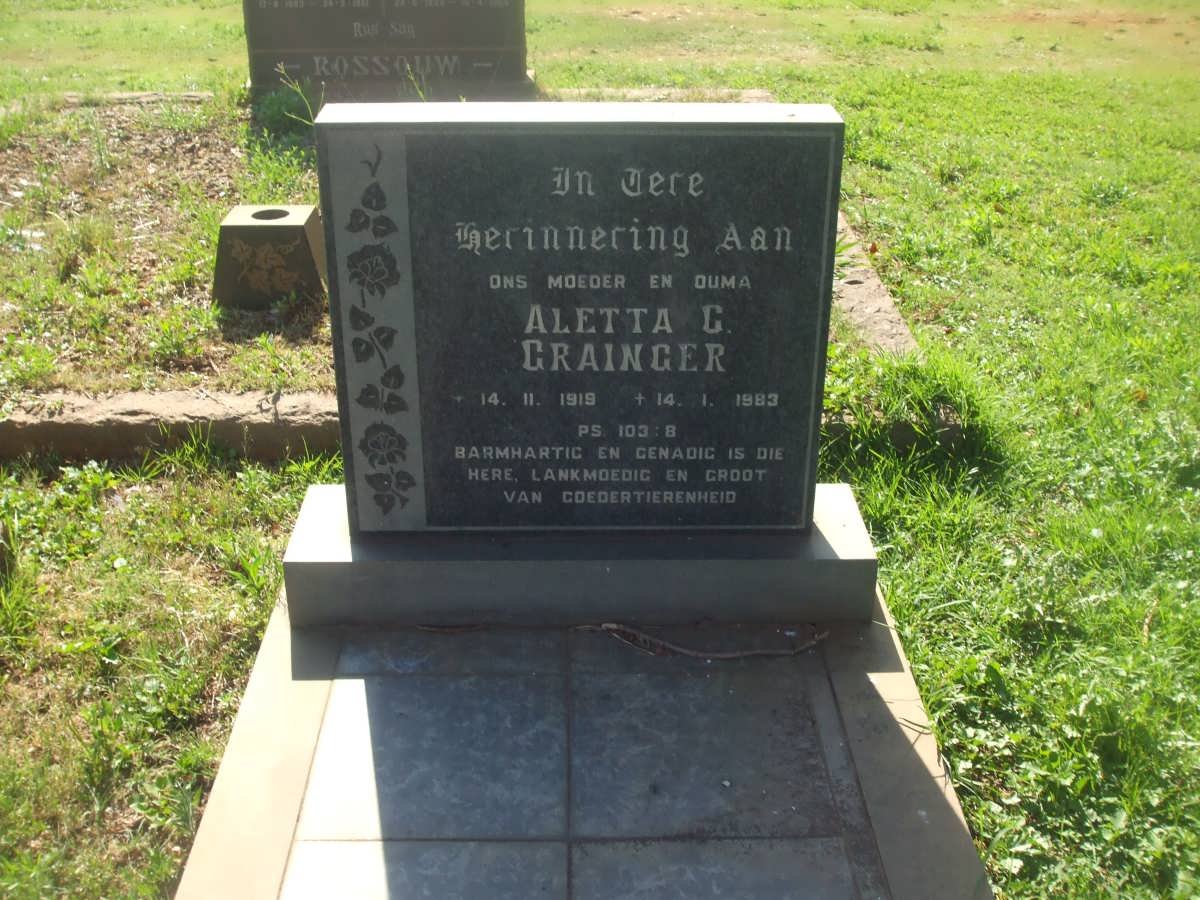 GRAINGER Aletta C. 1919-1983