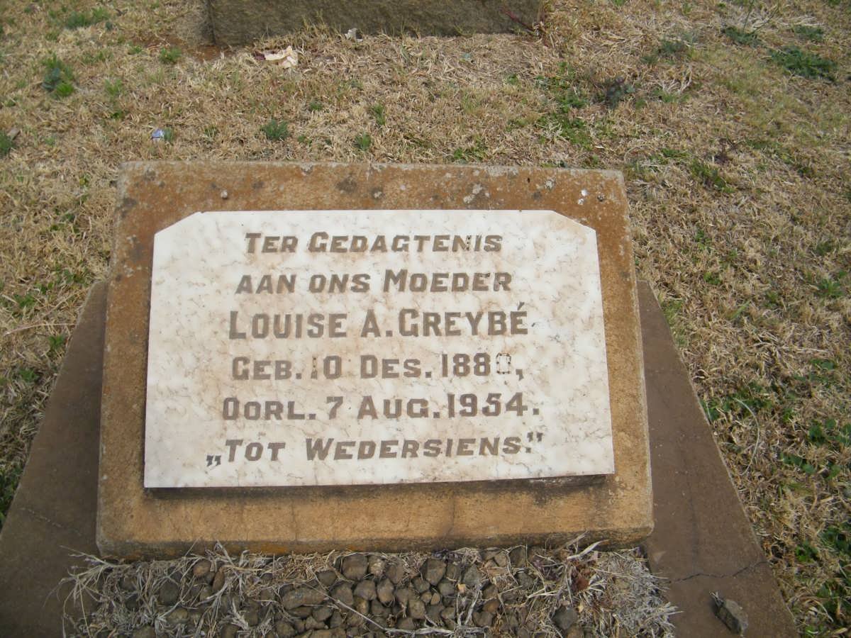 GREYBÉ Louise A. 188?-1954