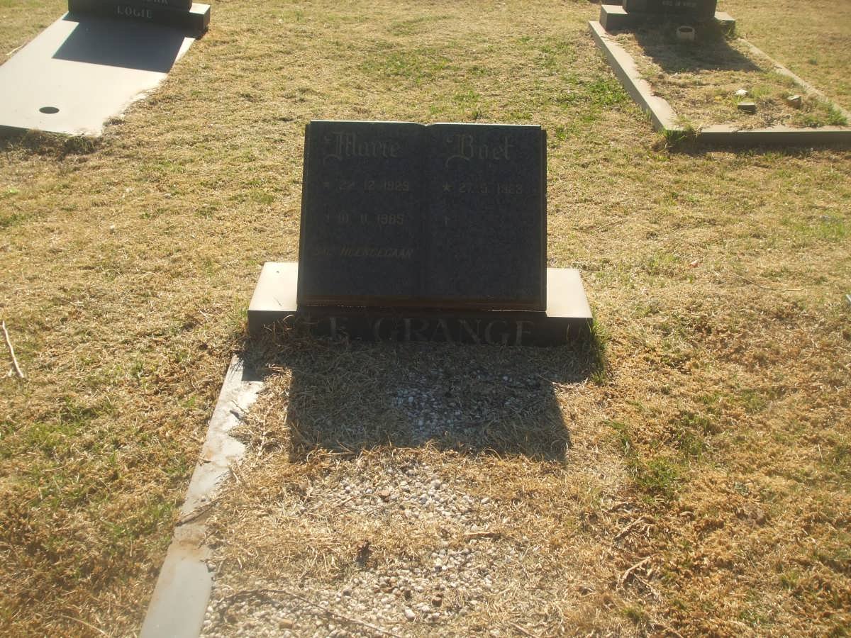 GRANGE Boet, le 1923- &amp; Marie 1929-1985