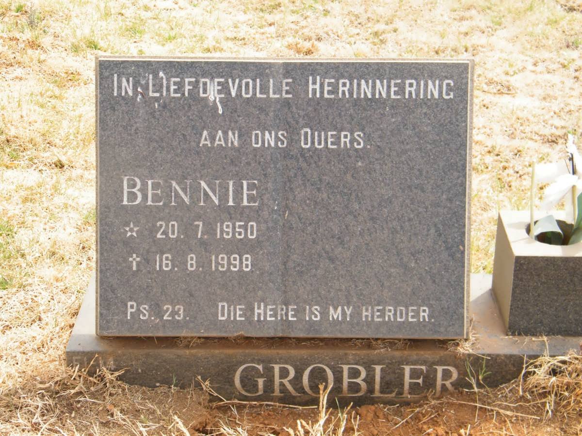 GROBLER Bennie 1950-1998