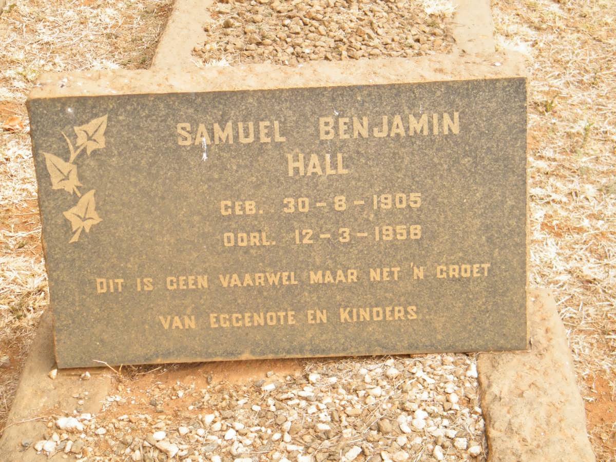 HALL Samuel Benjamin 1905-1956
