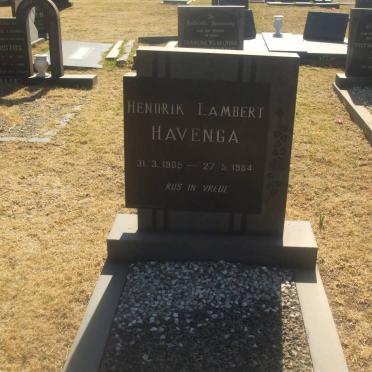 HAVENGA Hendrik Lambert 1905-1984