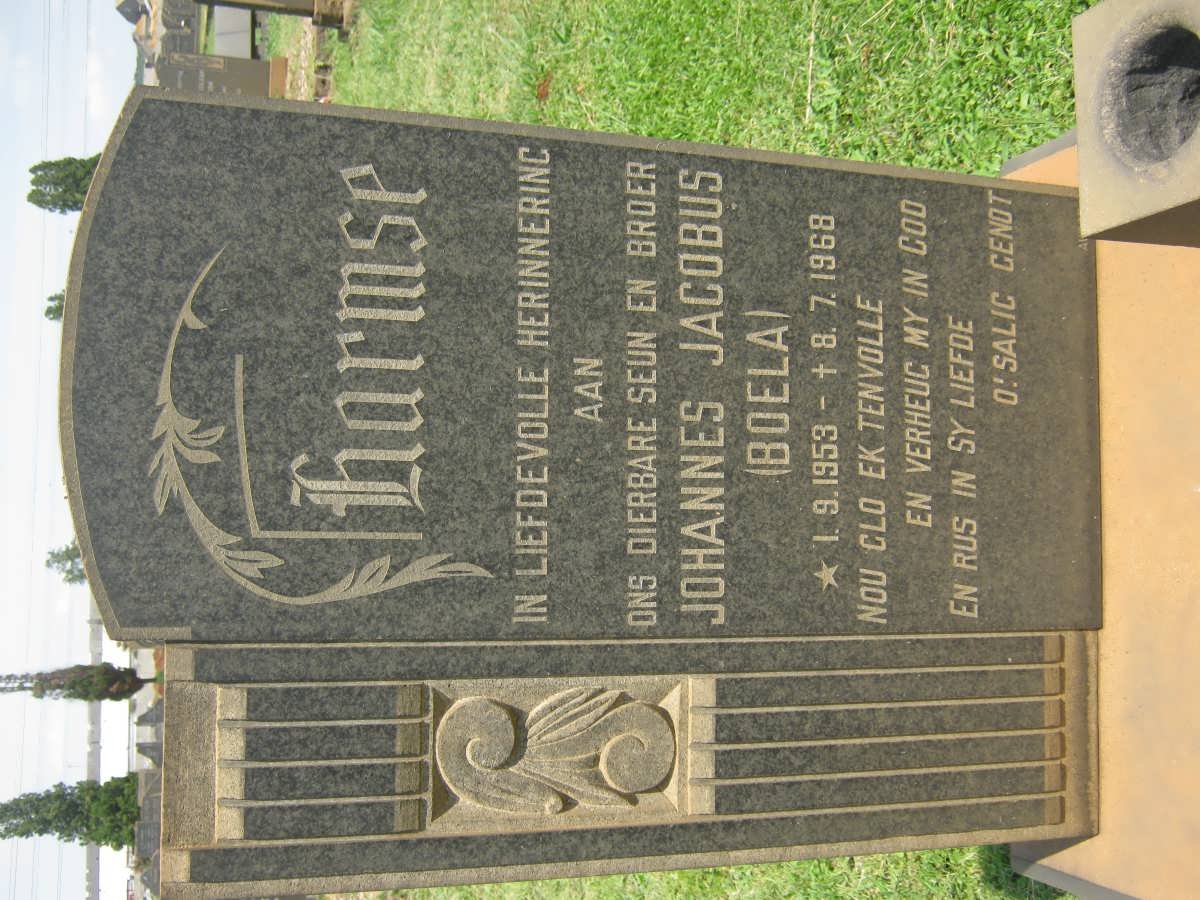 HARMSE Johannes Jacobus 1953-1968