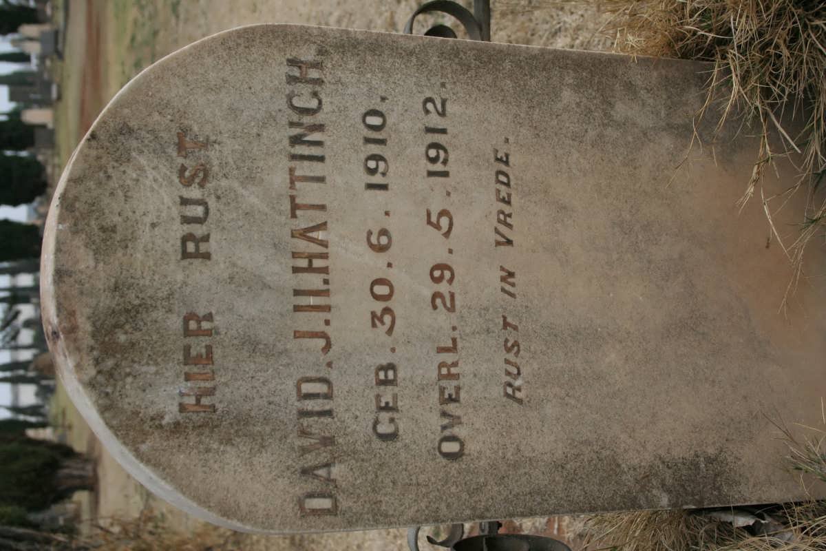 HATTINGH David J. H. 1910-1912