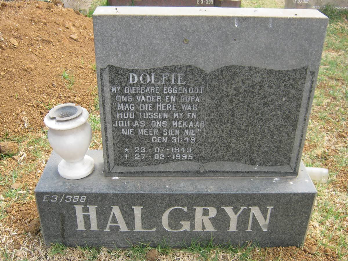 HALGRYN Dolfie 1943-1995