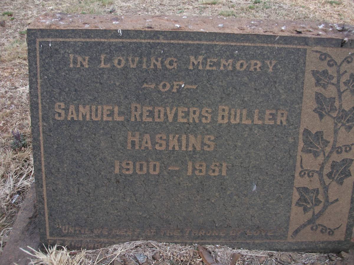 HASKINS Samuel Redvers Buller 1900-1951