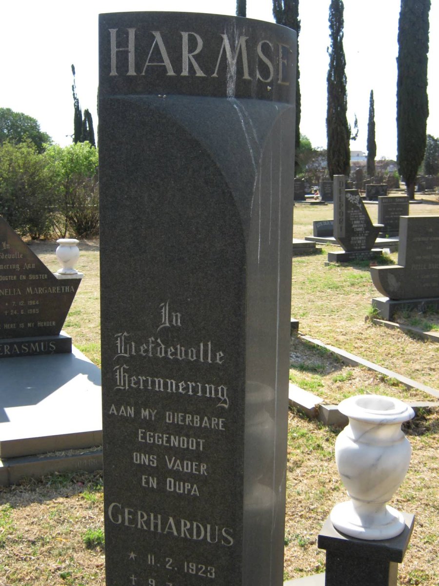 HARMSE Gerhardus 1923-?