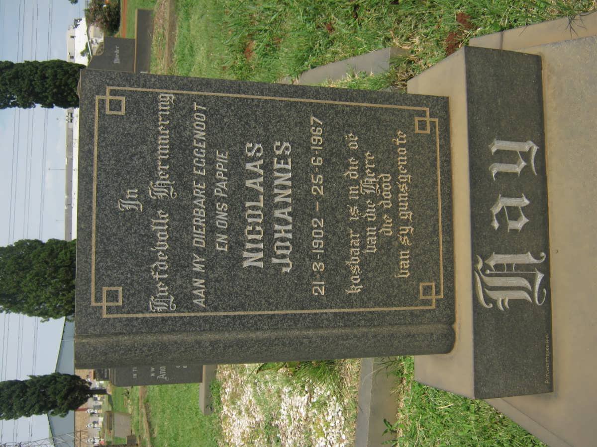 HAY Nicolaas Johannes 1902-1967