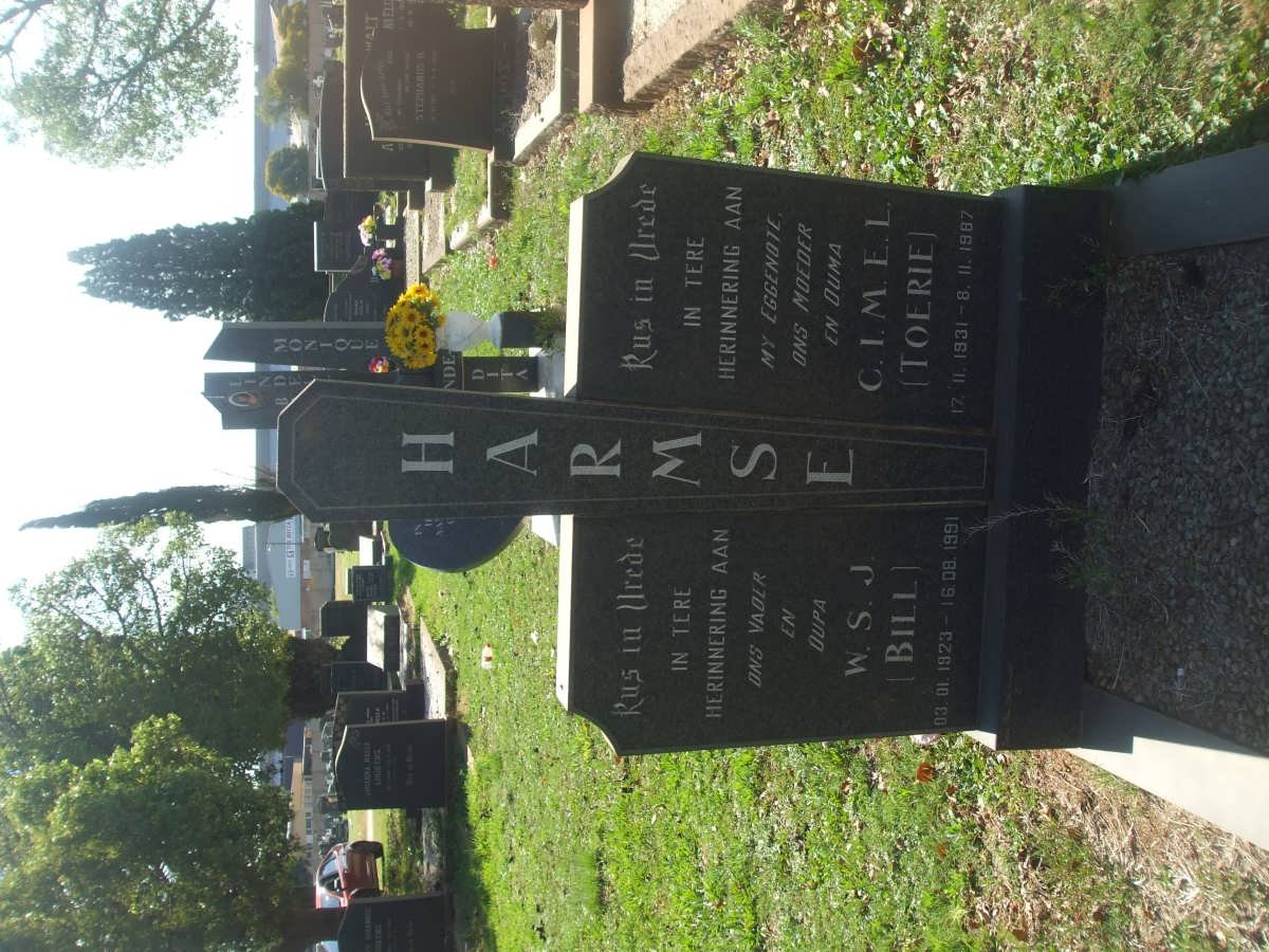 HARMSE W.S.J. 1923-1991 &amp; C.I.M.E.L. 1931-19?7
