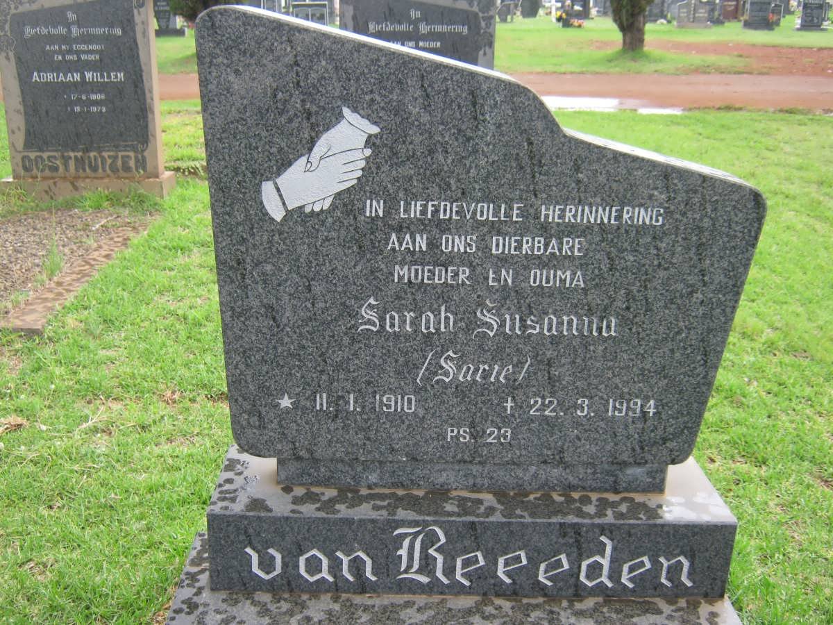 HEERDEN Sarah Susanna, van 1910-1994